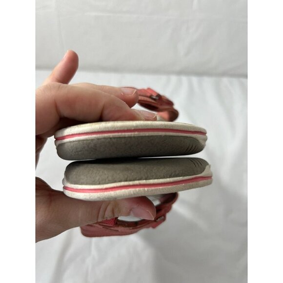 CLARKS Collection Cushion Soft Coral Sandal Flip Flops    Sz 10 - Picture 4 of 10